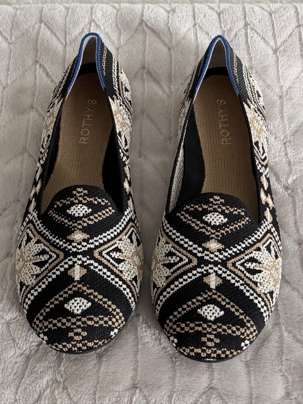 Rothy’s Dark Boho Lounge Loafers - Size 10 (Worn Once W/ Box)